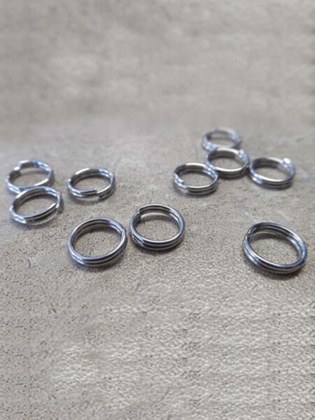 Opened Jump Ring Solid Brass Split Rings 8mm – Metal Field Shop