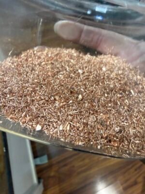 Unalloyed copper wire turnings, 1lb