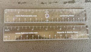 Acrylic Jewelry Rulers - Set of 2