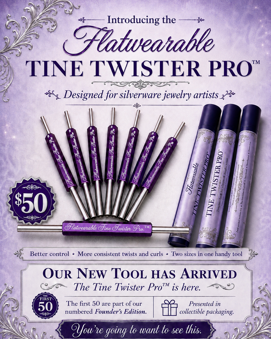Flatwearable Tine Twister Pro ™