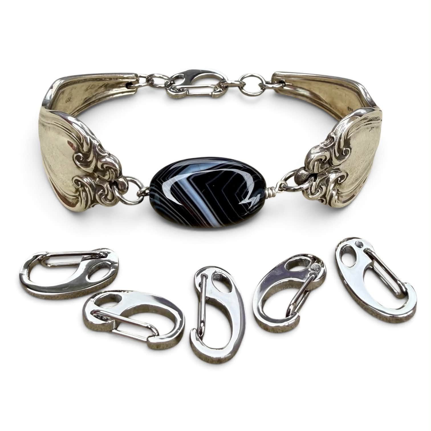 Stainless steel mini spring clasps - Image 2