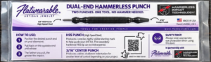 Hammerless dual-end center punch